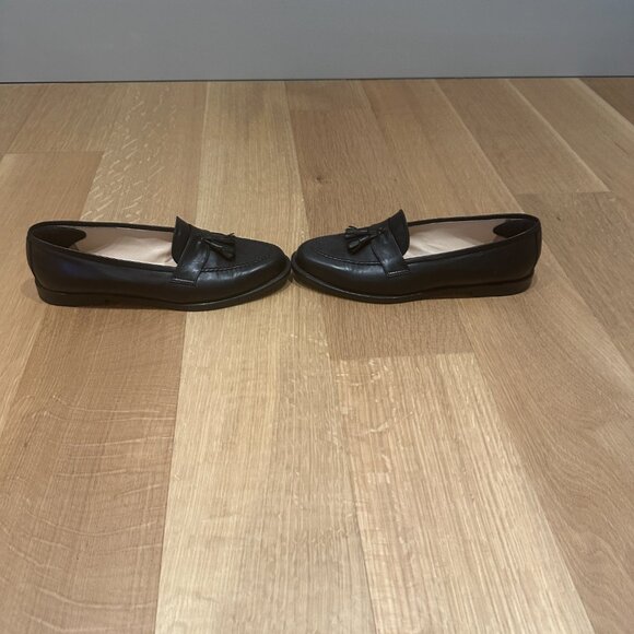 Manolo Blahnik Black Leather Classic Loafer Sz. 38.5 - Picture 4 of 6